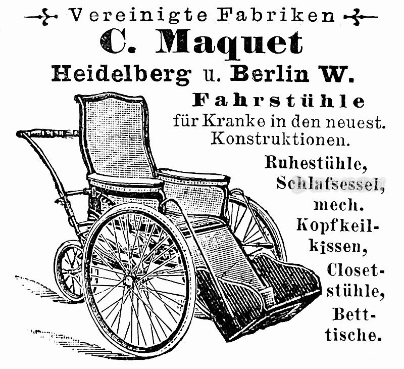 C. Maquet轮椅广告，海德堡，柏林